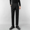 Lightly Mature Woolen Pants Straight Slim Fit Cropped