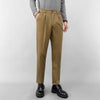 Lightly Mature Woolen Pants Straight Slim Fit Cropped