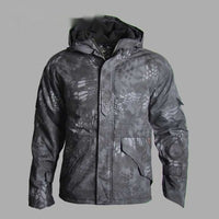 Men's Outdoor Tactical Camouflage Padded Windproof Hardshell Jacket